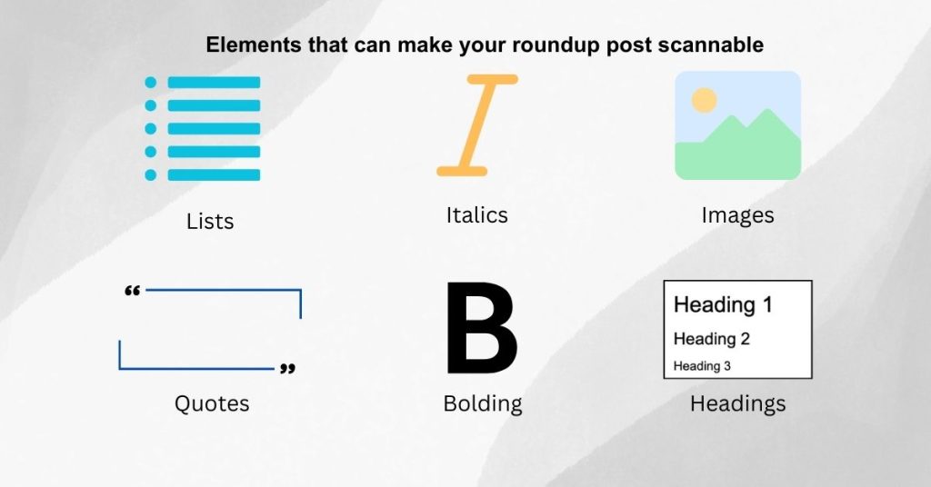 Writing product roundup posts - Make it skimmable